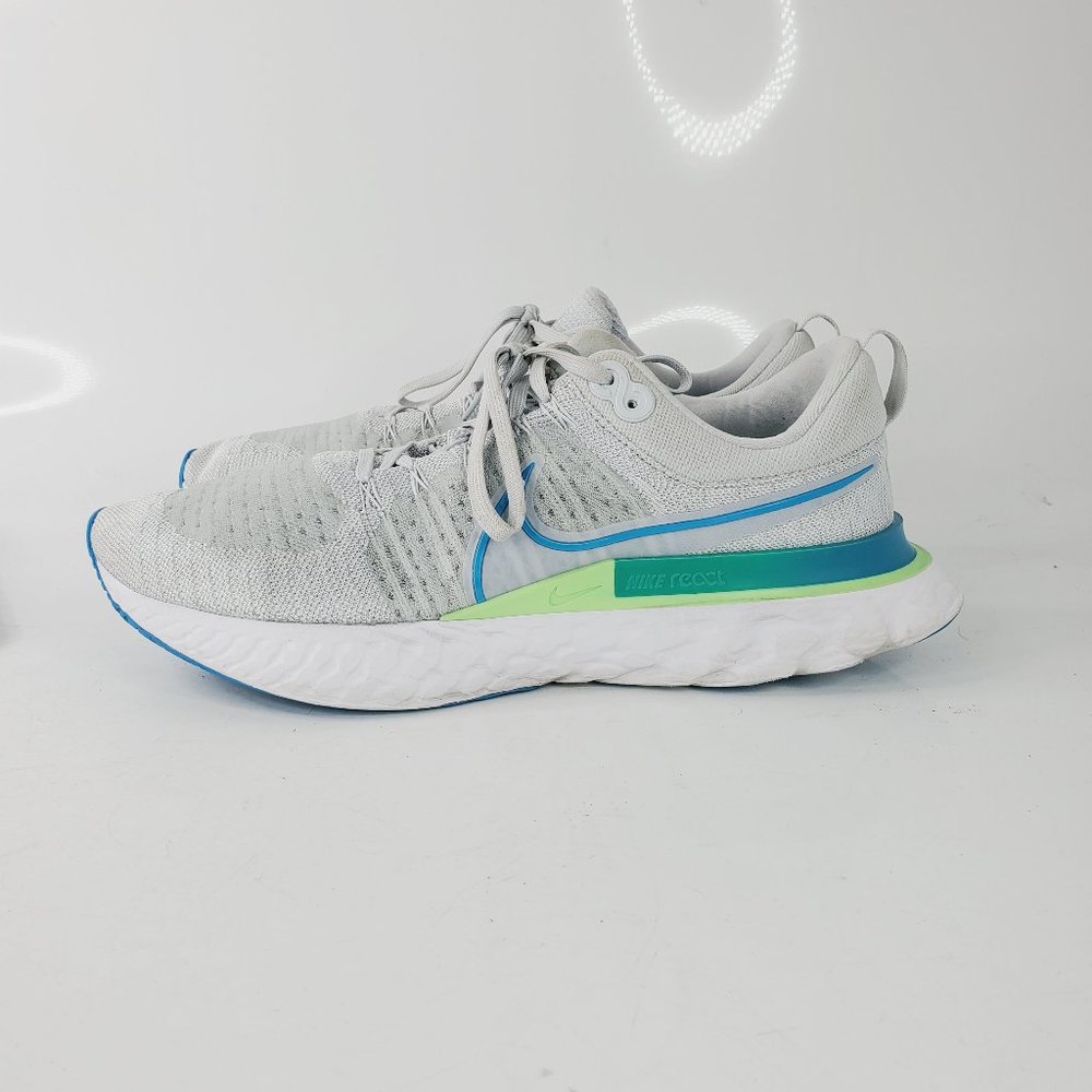 Nike Men's Grey React Infinity Run Flyknit 2 CT2357-007 Running Shoes Size US 14